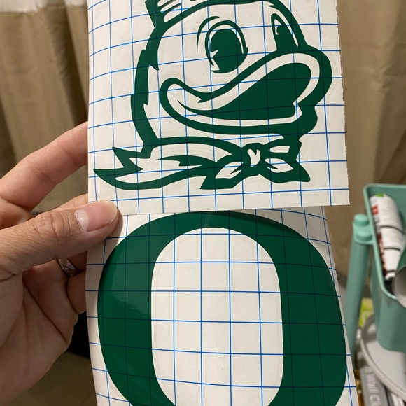 oregon ducks decal stickers size 4x4" 2pcs - Picture 6 of 6